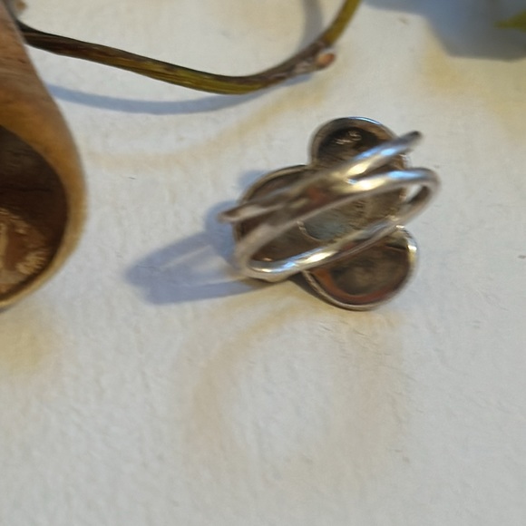 .925 Labradorite Sterling Silver Ring, US size 5.5 - Picture 7 of 7